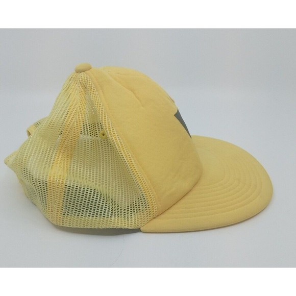 Vintage DC Skateboarding Gas Station Trucker Hat YELLOW - Picture 4 of 4